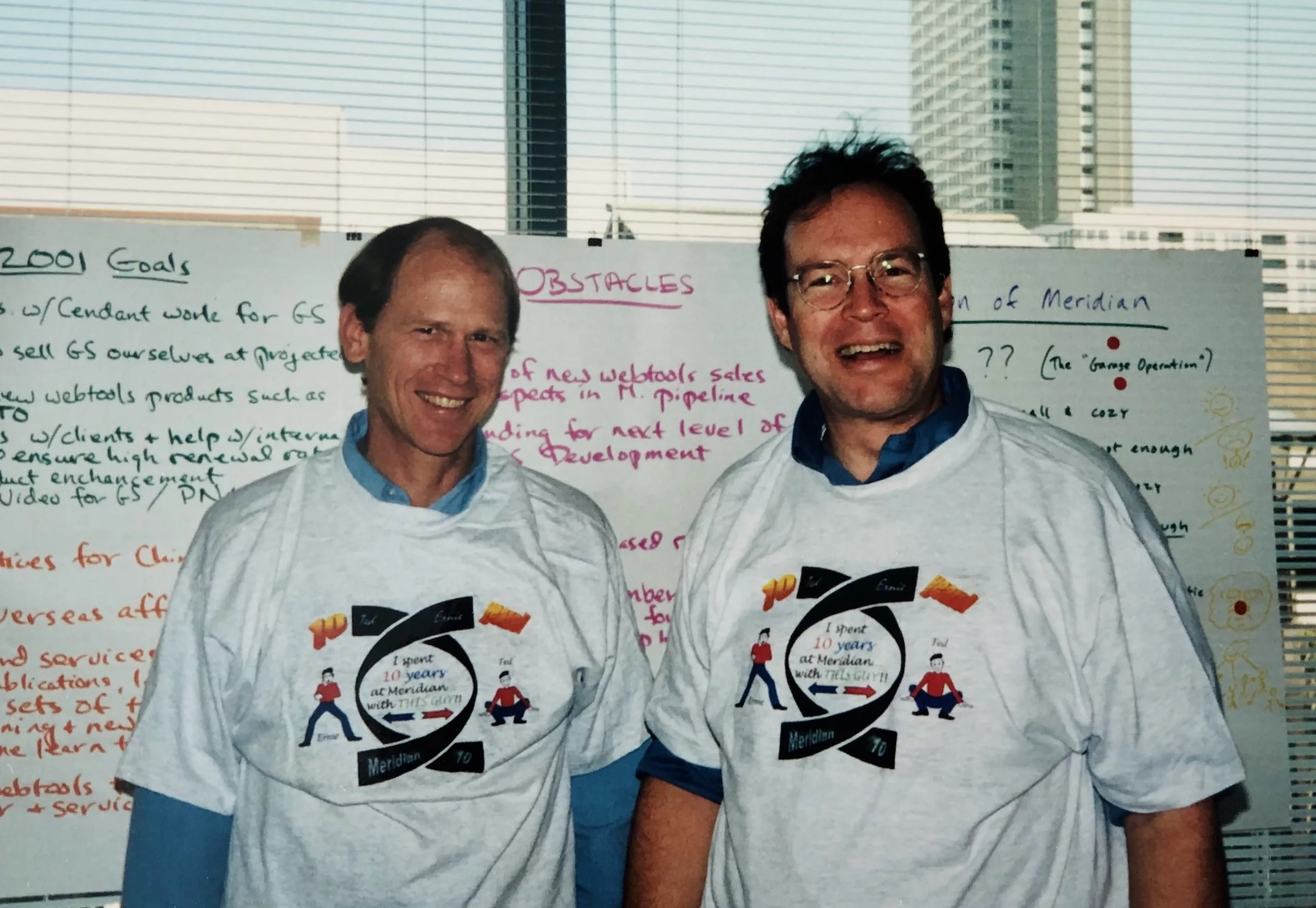 Photo of Ernie Gundling and Ted Dale circa 2001