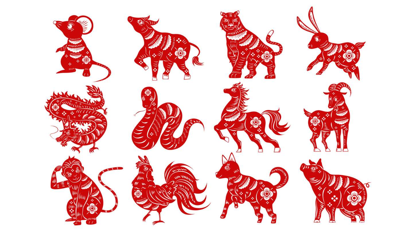 Icons of the Chinese Zodiac animals