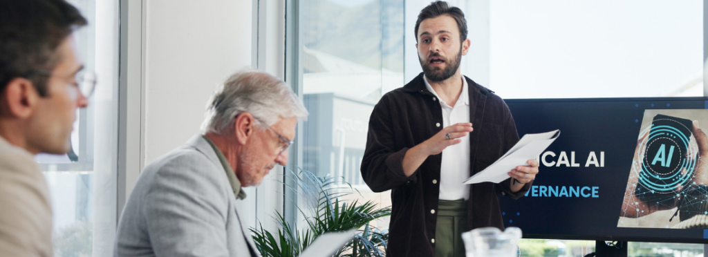professional men in a work setting